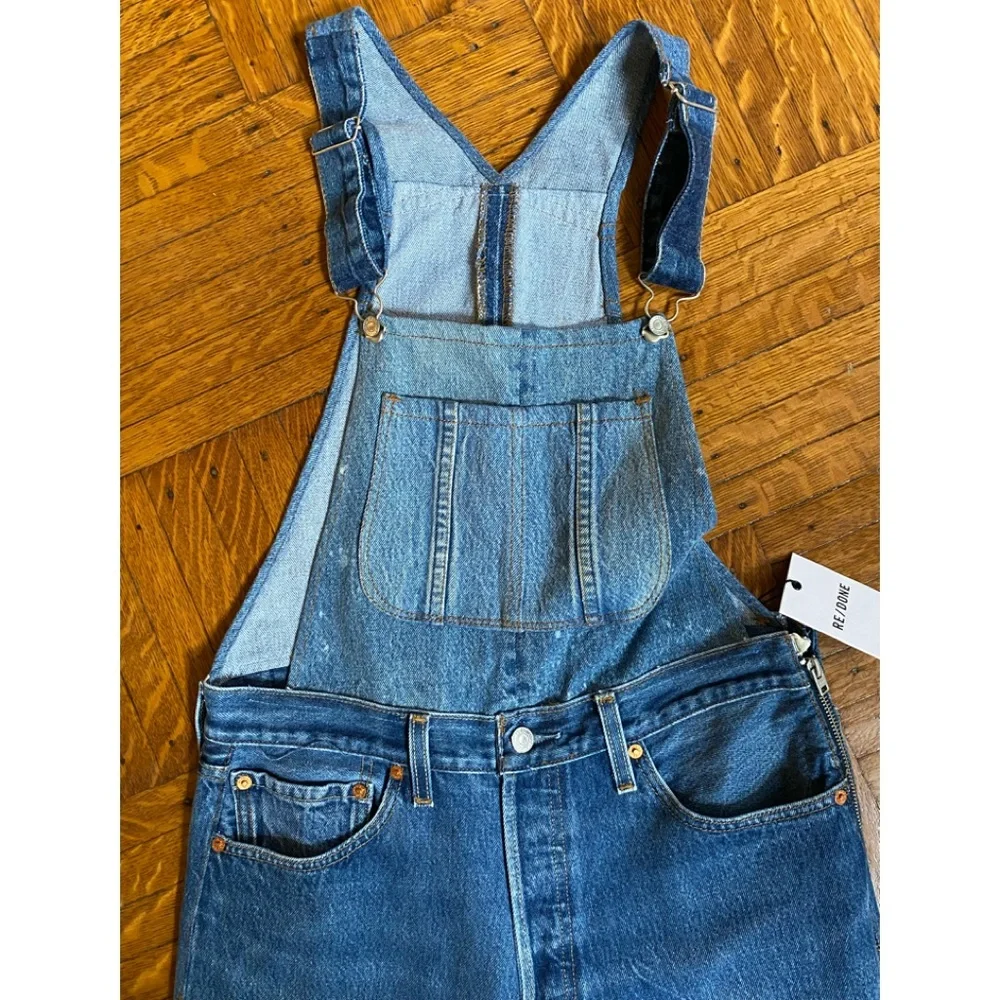 NWT RE/DONE Levi’s 90’s Inspired Overall Jeans - Size 27 - Picture 4 of 9